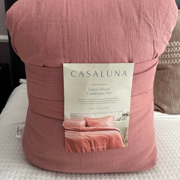 Casaluna Bedding Casaluna Kingcalking Heavyweight Linen Blend